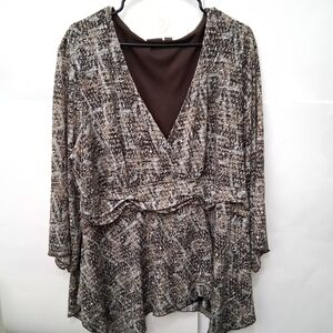 +4🔵Cato Multicolor Textured Blouse